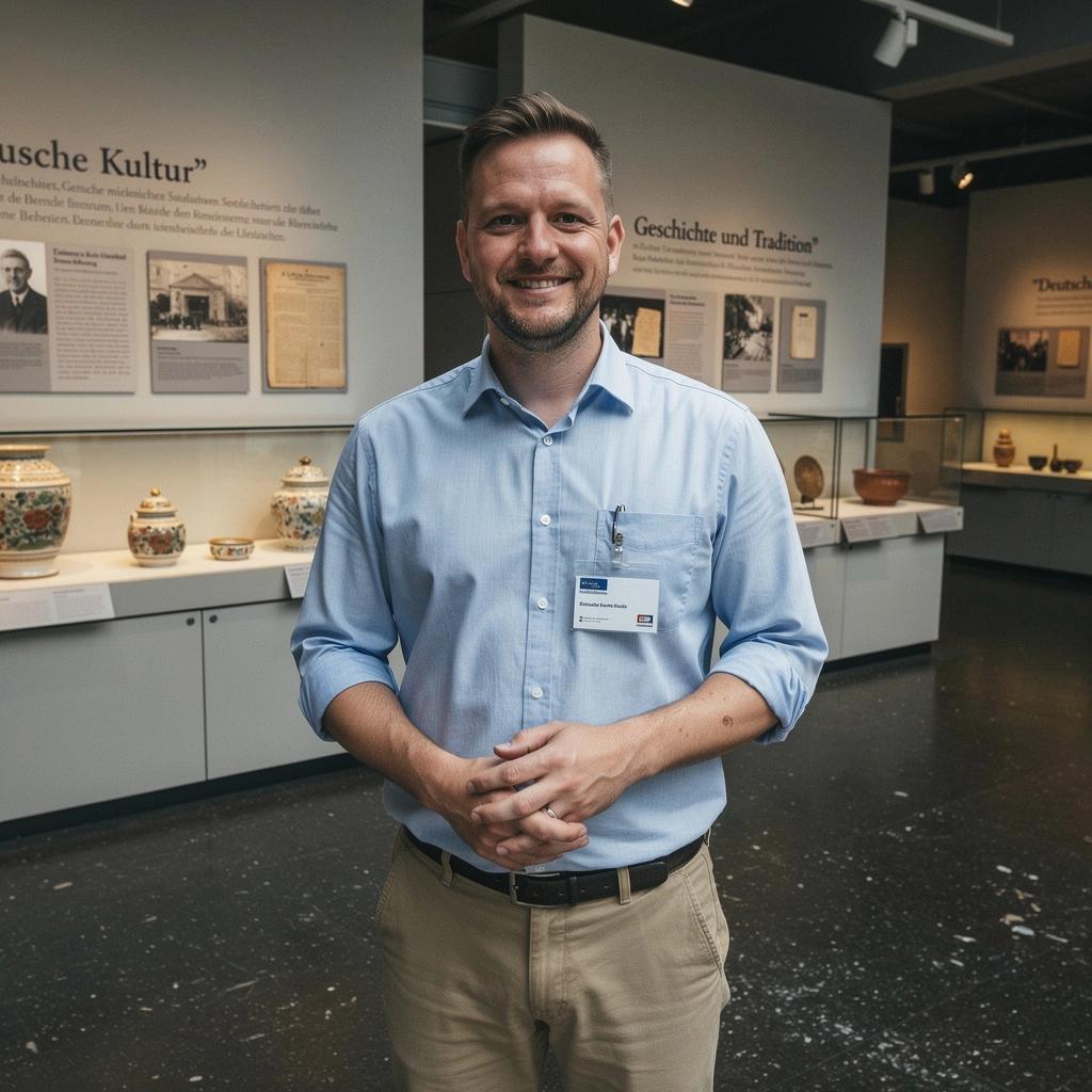 Historische Artefakte in einer Vitrine eines Stadtmuseums